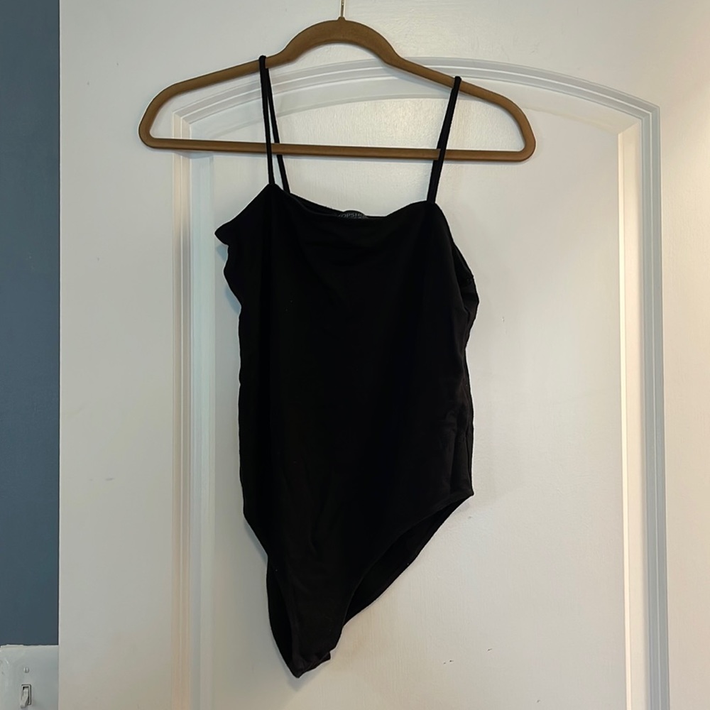 TopShop black bodysuit size 10 sleeveless